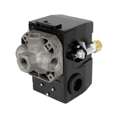 Pressure Switch Air Compressor 145-175 Psi 4 Port 26AMP w/0-200 psi Gauge & 200
