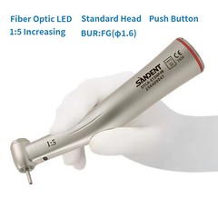 SANDENT Dental Electric Handpiece 1:5 Fiber Optic Contra Angle Standard E Type