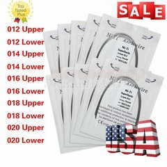 10 Packs/100pcs Dental Orthodontic Super Elastic Niti Arch Wire Round Ovoid USA