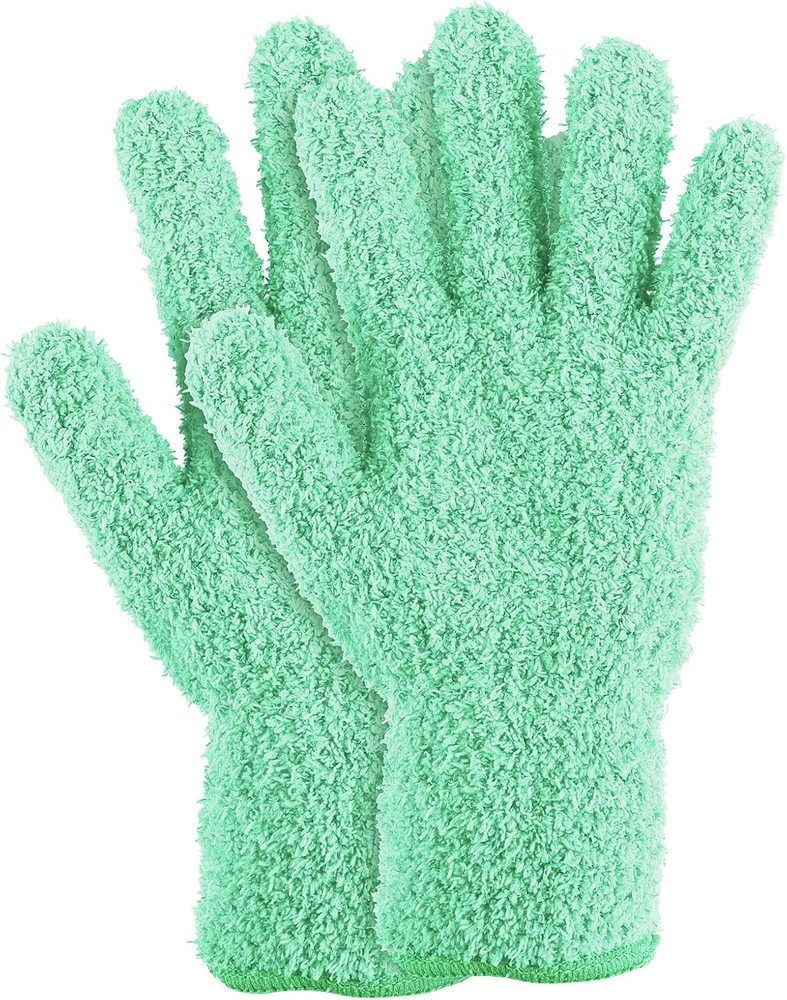 Microfiber Dusting Gloves, Reble Washable Cleaning Gloves