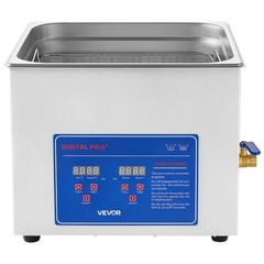VEVOR Ultrasonic Cleaner 15L-Class Ultrasonic Parts Cleaner 40kHz for Glasses