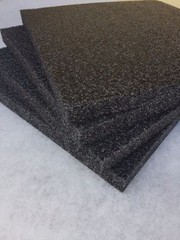 4 pack 1″ x 12″ x 12″ Black Polyethylene foam 1.7pcf *FREE SHIPPING