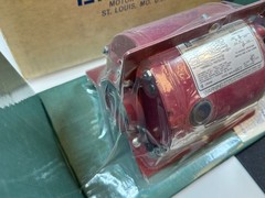 Emerson Motor Cat. No. 2736 Split Phase Circular Pump Duty 1/8HP Motor, NOS NEW