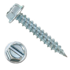 Hex Washer Head #8x 1- 1/2″ Zinc sheet metal Needle Point Screws, 4500pcs