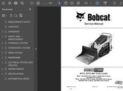 BOBCAT MT55 LOADER MANUAL OPERATORS SERVICE SCHEMATICS REPAIR OWNERS PDF USB
