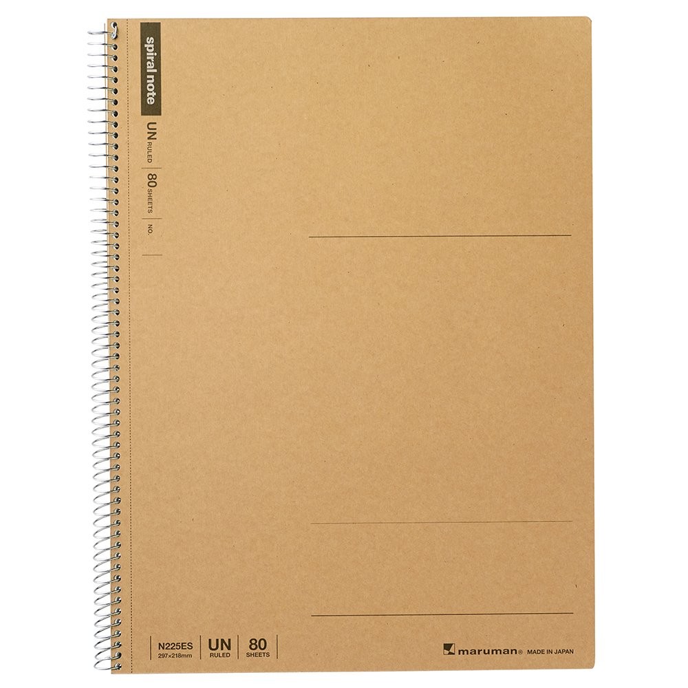 Spiral Note Basic Unruled Notebook- A4, 8.27″ x 11.69″, 80 Sheets / 160 Pages…