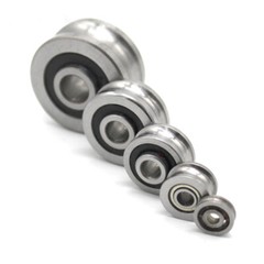 Bore 3/4/5/6mm Ball Bearings Roller Bearing U/V Groove Metal Pulley Sliding Guid