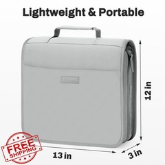 SUNEE Zipper Binder Light Grey