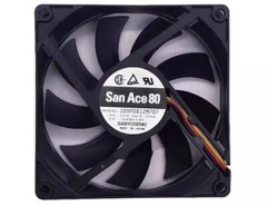 Sanyo 9GA0812P7G001 8015 DC12V 0.09A 8CM 3-Wire Silent Cooling Fan