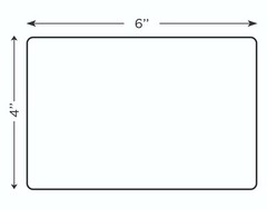 4000 4×6 Direct Thermal Shipping Labels – 4 Rolls – 3″ Core – 1000 Per Roll