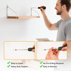 Self Drilling Drywall Anchors Kit 75lb Heavy Duty Nylon Wall Anchors Screws