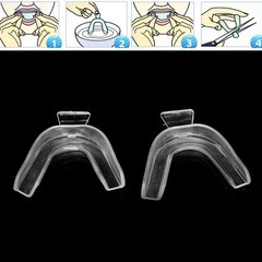 2Pcs Dental Moldable Teeth Whitening Trays Thermaforming Mouth Gel Bleaching Kit