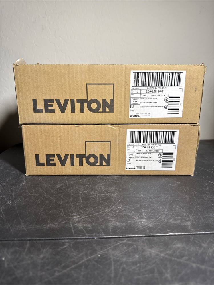 20pc Leviton LB120T 20 Amp 1-Pole Std Thermal Magnetic Branch Circuit Breaker