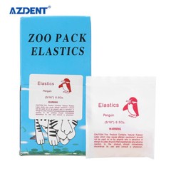 5000pcs Orthodontic Dental Elastics Band Animal images Fox Rabbit Squirrel