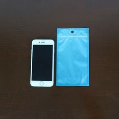 Flat Clear/Blue/Silver Mylar Zip Seal Bag Pouch with Hang Hole Variety QTY Sizes