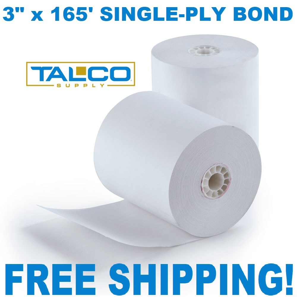 (20) STAR SP700 PRINTER 3″ x 165′ BOND RECEIPT PAPER ROLLS ~FAST FREE SHIPPING~