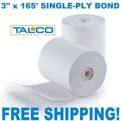 (20) STAR SP700 PRINTER 3″ x 165′ BOND RECEIPT PAPER ROLLS ~FAST FREE SHIPPING~