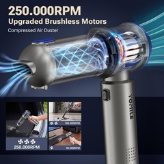 Yomile Mini Vacuum Cleaner 27000PA Cordless Handheld Air Duster