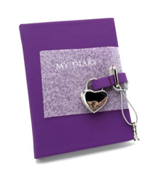 My Diary with Heart Padlock 6″ Hardcover NEW 224 Lined Pages Barneys New York