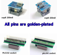 T48 Programmer 8 Adapters for with Xgecu T48 USB EPROM Flash BIOS Chip Socket SO