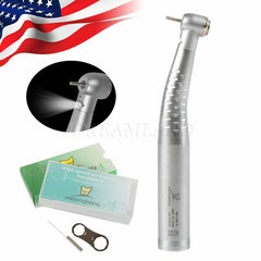 Dental Fiber Optic LED Push Handpiece Standard Head Turbine Fit 1/5/10