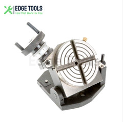 Rotary Table Tilting 4″Inch With 3 Jaw 65mm Mini Lathe Chuck Milling Machine USA
