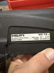 Hilti DX5 Powder Actuated Nailer w/ MX 72 Magazine