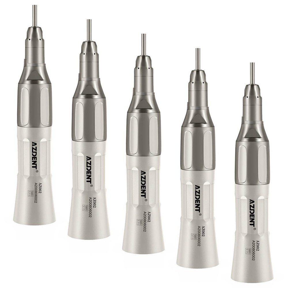 5X AZDENT Dental 1:1 Slow Low Speed Straight Handpiece Nosecone E-Type USA