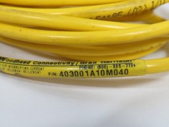 Woodhead 403001A10M040 Brad Harrison Cable Set 60AC 75DC 4A 3m *Cut Cable* USED