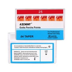 AZDENT Dental Gutta Percha Points &Absorbent Paper Points Taper Coded Endodontic