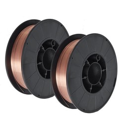 2 Pack ER70S-6 .030″ (0.8mm) Mild Steel MIG Welding Wire 11-lb Roll Wire