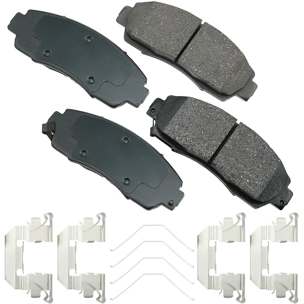 Akebono – ACT1089A Ultra-Premium Ceramic Front Disc Brake Pads , GREY