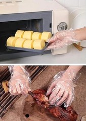 400 Count Disposable Poly Plastic Gloves for Cooking, Food Prep and Food Service