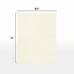 8.5 x 11 Letter Size Natural Linen 32lb Copy Printer Paper 50 Sheets Pack