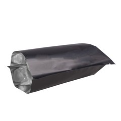 Many Sizes for Glossy Black Flat Foil Mylar Heat-Sealable Open Top Pouch Bag B01