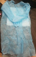 LOT OF 10 ISOLATION BLUE NON WOVEN 25 GSM POLYPROPYLENE DENTAL MEDICAL