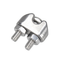 20PCS 1/8 Inches M3 Stainless Steel Wire Rope Cable Clip Clamp