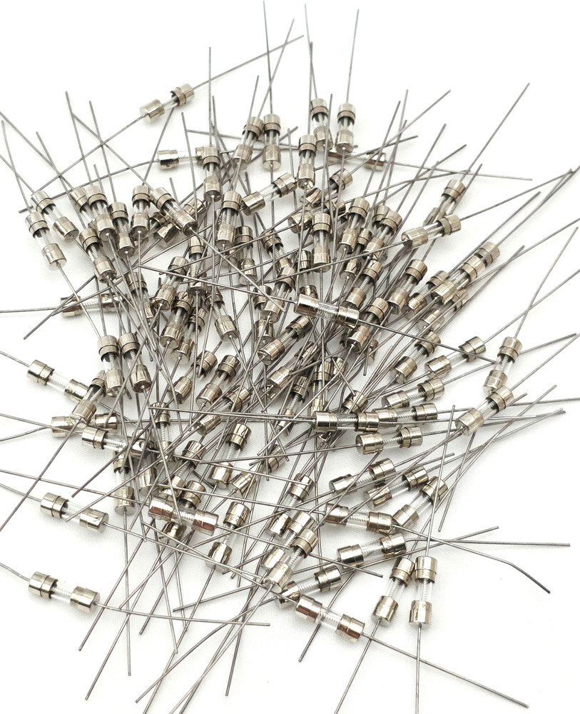 Lot of 100 Littelfuse 2AG 230004 125V 4 Amp Pigtail Glass Fuses 5×15 mm Slow Blo