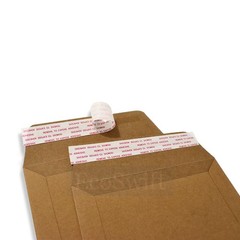 100 EcoSwift 6.5 x 4.5 Rigid Photo Mailers Stay Flats x inches, Brown