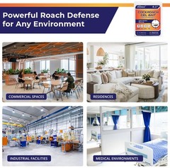 Roach Gel Bait Indoor and Outdoor Cockroach Killer Repellents for German Cock…