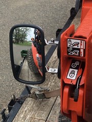 MAGNET MIRROR Tractor Skidsteer RUBBER COATED STAINLESS STEEL BEST ON EBAY! LX