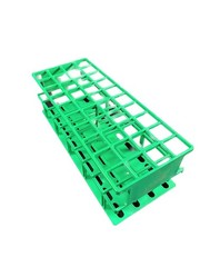 VWR 4×10 Place Nylon Test Tube Rack For 20mm Tubes Green Stackable 89215-780