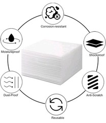 100 Pack Foam Wrap Sheets for Packing Storage Shipping Moving Supplies, Cushion