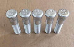 5PCS M14x1.50 Serrated Wheel Stud Bolts 610-615 0.62′ Knurl, 2.35 in. Length …