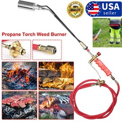 Portable Propane Torch Weed Burner Ice Snow Melter Outdoor Flame Thrower w/ Hose