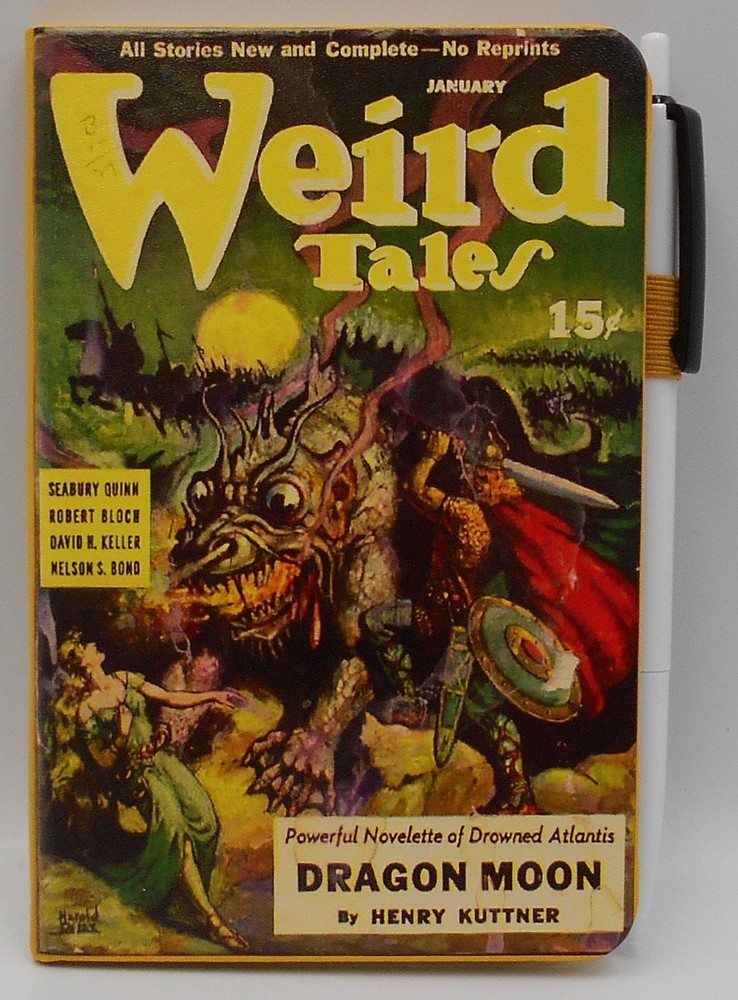 Choice Weird Tales Vintage Pulp Fiction Notebook – 3.6×5.5 Pocket Journal w/ Pen