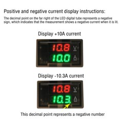 DC0-300V 50/100/200/400A Digital Current Voltage Meter Hall Ammeter Voltmeter