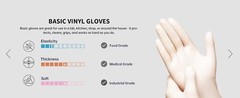 1000 Clear Vinyl Exam Disposable Gloves, Latex-Free & Powder-Free(Size: S-XL)