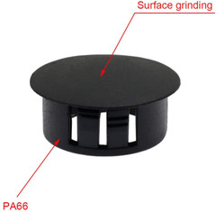 60PCS 10mm 3/8″ Black Hole Plugs Plastic Flush End Caps Black NEW