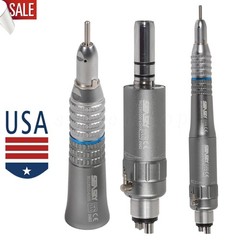 SEASKY Dental Straight Nosecone / Air Motor Low Speed Handpiece E-type 4 Hole ns